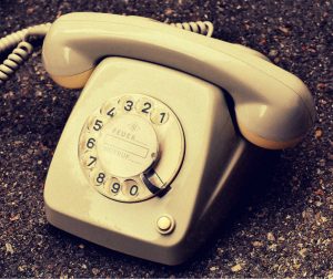 ein altes Telefon